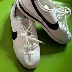 Nike White and Black Athletic Shoes